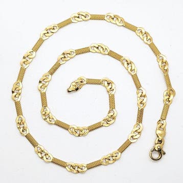 Choker halsketting - 18 karaat Geel goud