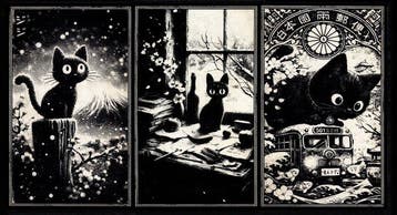 Æ (XX-XXI) - Set of 3 – “Jiji: Snowbound Reverie” (2026) –, Nieuw