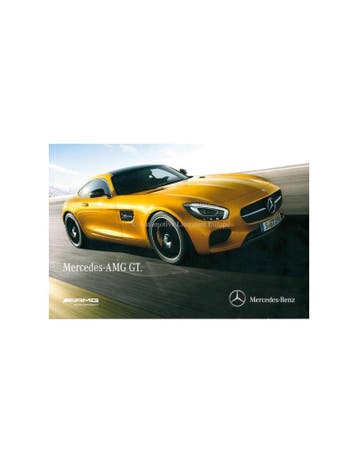 2015 MERCEDES AMG GT BROCHURE ENGLISH, Nieuw, Author