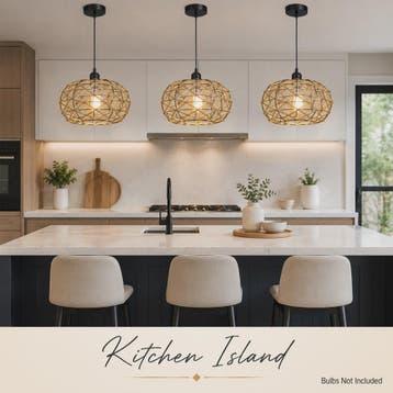 Rustieke Jute Touw Hanglamp - Boho Stijl Verlichting voor Ke, Verzenden, Nieuw