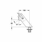 Zelfsluitende Wastafelkraan Met Soft Touche Hendel 7 Tot 11, Ophalen of Verzenden, Nieuw