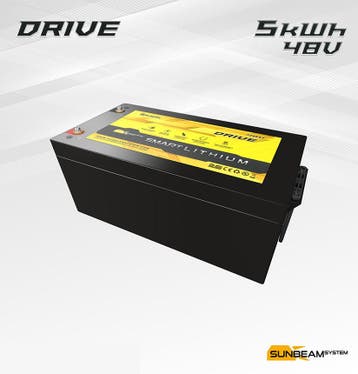 SUNBEAMsystem Smart Lithium DRIVE 48V 5KwH, Ophalen of Verzenden, Nieuw