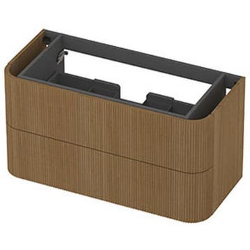 INK - Afgeronde Onderkast Fineer 2 Laden Softclose met, Ophalen of Verzenden, Nieuw