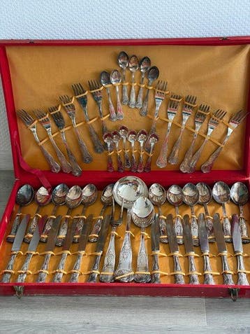 Argentoux - Bestekset voor 12 personen (51) - Staal,