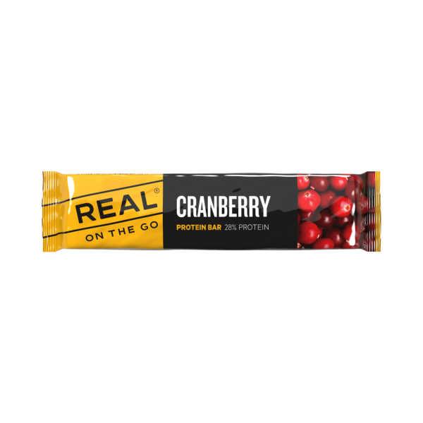 Cranberry Protein Bar - Real on the Go, Diversen, Levensmiddelen