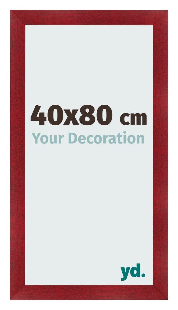 Fotolijst 40x80 cm - Wijnrood Geveegd - MDF - Pisa, Huis en Inrichting, Woonaccessoires | Lijsten, Nieuw, Verzenden
