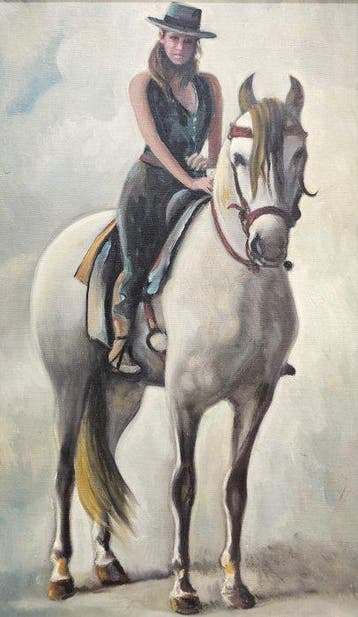 European School (XX) - The Amazon and her horse