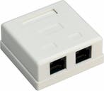 CAT6 netwerkdoos 2x RJ45 UTP, Ophalen of Verzenden, Nieuw