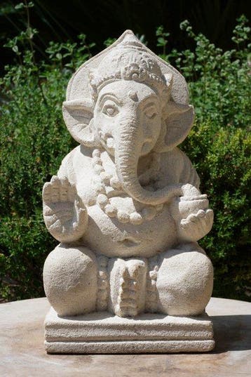 Beeld, Statua di Ganesh in Pietra antica – Bali – - 28 cm -, Antiek en Kunst