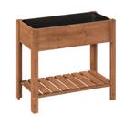 Houten Verhoogde Plantenkast met Bloembakplank - Dennenhout, Verzenden, Nieuw, Hout, Balkon
