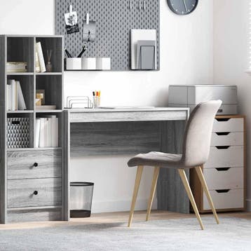 vidaXL Bureau Grijs Sonoma 100 x 40 x 76 cm, Huis en Inrichting, Verzenden, Nieuw