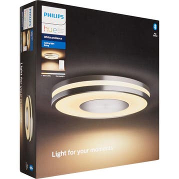 Philips Hue White Ambiance Plafondlamp Aluminium Incl. Dimme, Verzenden, Nieuw