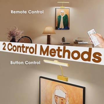 Gouden LED Wandlamp met Afstandsbediening - 3 Kleuren & Dimb, Verzenden, Nieuw