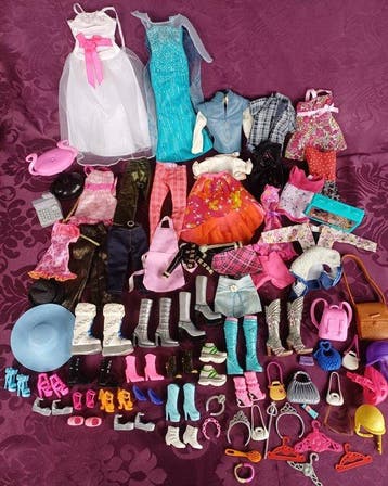 Themacollectie - Poppenkleding en accessoires - Barbie, Antiek en Kunst, Antiek | Speelgoed