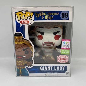 Funko Pop  Giant Lady 99 White & Gold Thailand Toy Expo, Verzenden, Nieuw