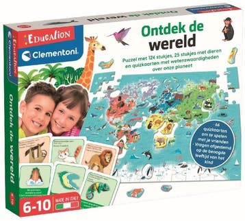 Leerspel - Ontdek De Wereld Dierenspel | Clementoni -, Verzenden, Nieuw