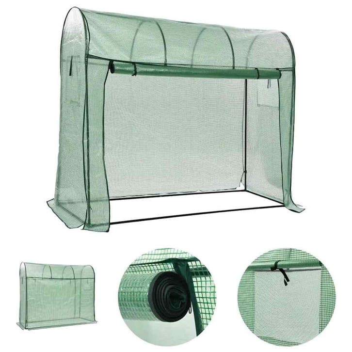 vidaXL Tuinkas met ritsdeur 200x80x170 cm, Tuin en Terras, Kassen, Nieuw, Verzenden