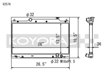 Koyo 02-05 Honda Civic Si 2.0L EP3 (MT) Radiator, Ophalen of Verzenden, Nieuw