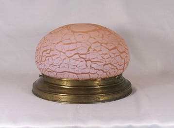 Plafondlamp - Glas, Messing - Antiek, Antiek en Kunst