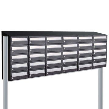 Brievenbusunit Hive set vrijstaand 6-breed, 5-hoog - zwart, Verzenden, Nieuw
