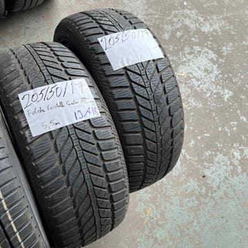 2 x Fulda 205-50-17 Winterbanden 5,5mm, Gebruikt, 17 inch, Band(en), Personenwagen