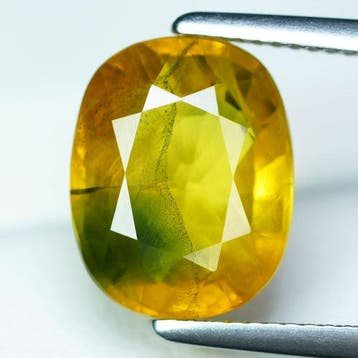 Zonder minimumprijs Geel Saffier - 8.12 ct - nternational, Nieuw