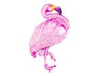 Folieballon Flamingo Pink (70x95cm), Ophalen of Verzenden, Nieuw