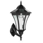 Solar wandlamp Sheffield zwart - Warm wit licht, Verzenden, Minder dan 50 watt, Nieuw, Hanglamp