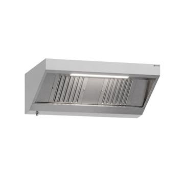 GGM Gastro | Wandafzuigkap RVS - 900mm diep - 1400mm - |, Witgoed en Apparatuur, Afzuigkappen, Wandschouwkap, Verzenden, Nieuw