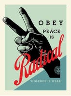 Shepard Fairey (OBEY) (1970) - Obey Radical Peace (Blue)