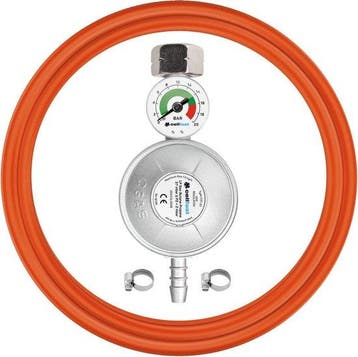 Cellfast Gasregelaar met manometer, slang 2 x band KIT, Verzenden, Nieuw