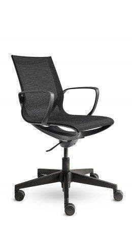 5x Nieuwe Design Vergaderstoel - Originele prijs 300,00 Euro, Verzenden, Zwart, Nieuw, Bureaustoel