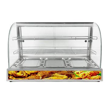 HCB Warmhoudvitrine - 95 cm - 230V - RVS, Verzenden, Nieuw in verpakking, Overige typen