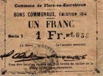 1 Franc France Komitat 59128 – Flers-en-escrebieux – Kom, Verzenden