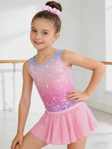 Meisjes Gymnastiek & Ballet Leotard Jurk met Afneembare Rok, Verzenden, Nieuw
