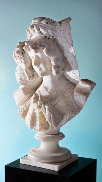 R. Parent (19° secolo) firmato - Buste, Busto fanciulla