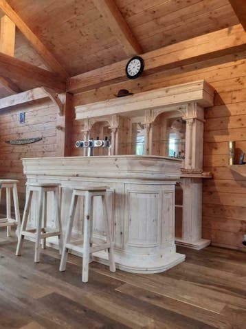 Massief grenen bar , lambrisering voor een betaalbaar prijs, Ophalen, Nieuw zonder verpakking, Barinrichting