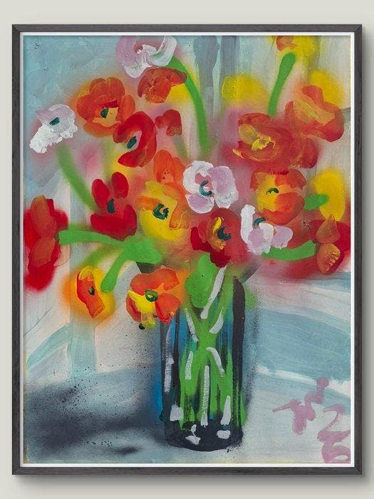 Jonathan Wain - Bloom No. 17 - NO Reserve, Antiek en Kunst, Kunst | Schilderijen | Modern