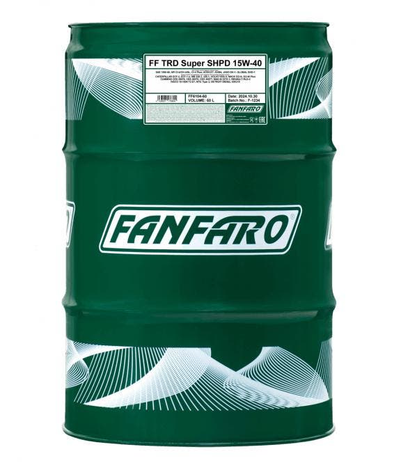 Fanfaro TRD Super SHPD 15W40 Industriële vrachtwagen motorol, Auto diversen, Onderhoudsmiddelen, Verzenden
