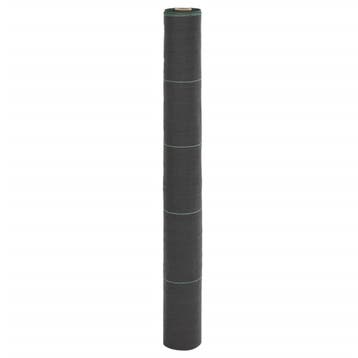 vidaXL Worteldoek 1x25 m polypropeen zwart, Verzenden, Nieuw