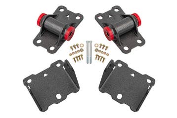 BMR 78-87 G-Body Motor Mount Kit Upper & Lower Poly - Black, Ophalen of Verzenden, Nieuw