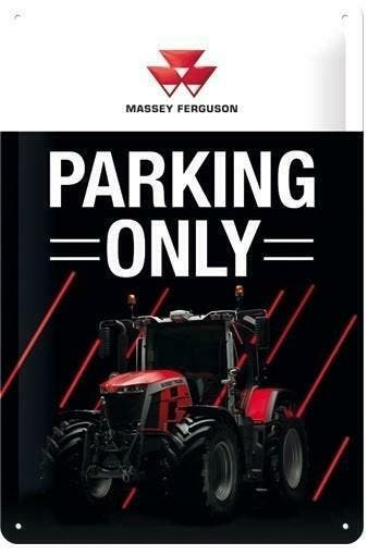 Massey Ferguson parking only reclamebord, Verzenden, Nieuw