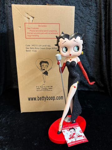 Betty Boop beeld - Betty classic singer with red gloves, Ophalen of Verzenden, Nieuw, Overige typen