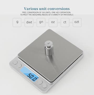 Precisie Digitale Keukenweegschaal 3kg/500g met 0.01g Nauwke, Boeken, Verzenden, Nieuw