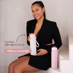 Cabau Lifestyle Bloom Glass Bottle - 1 Liter Beige, Ophalen of Verzenden, Nieuw, Overige typen