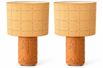 Bitossi - Tafellamp (2) - Terracotta, Textiel
