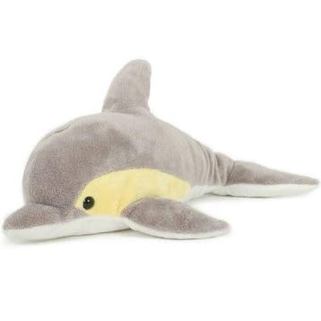 Semo dolfijn knuffel - pluche - grijs - 33 cm, Verzenden, Nieuw