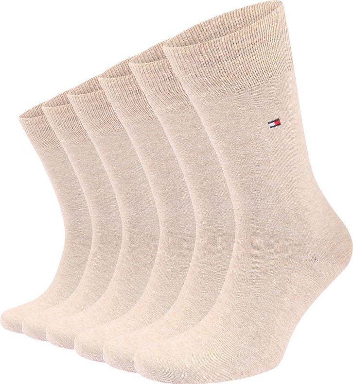 Tommy Hilfiger Classic 6-Pack Sokken Beige maat 47-49 Heren, Kleding | Heren, Sokken en Kousen, Nieuw, Verzenden