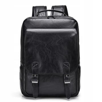 (BALT-PLC-002-02) Baltan Leren Rugzak - Backpack - Zwart, Ophalen of Verzenden