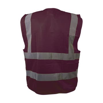 Veiligheidshesje bordeaux rood, Verzenden, Nieuw